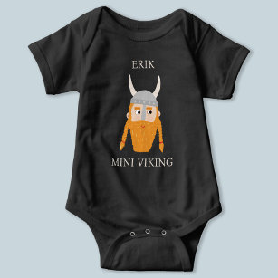 Mini Viking Personalised Baby Bodysuit