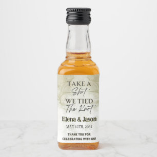 Mini Whiskey Botlle Label - Liquor Label - Wedding