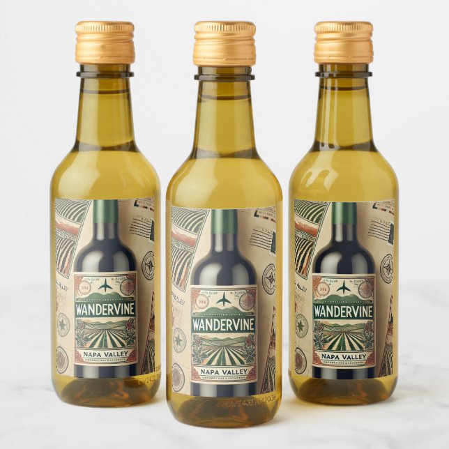 Mini Wine Bottle Labels (2" x 3") (Bottles)