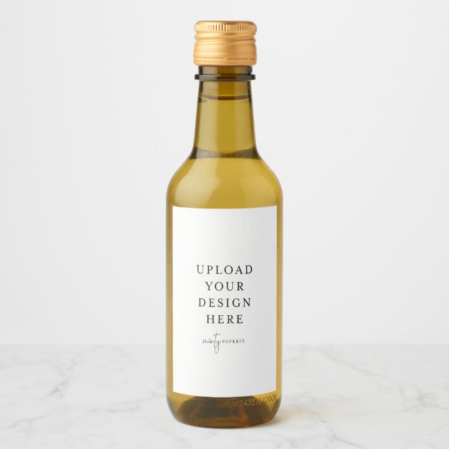 Mini Wine & Sparkling Wine Bottle 2" x 3" (set of  Wine Label (Front)