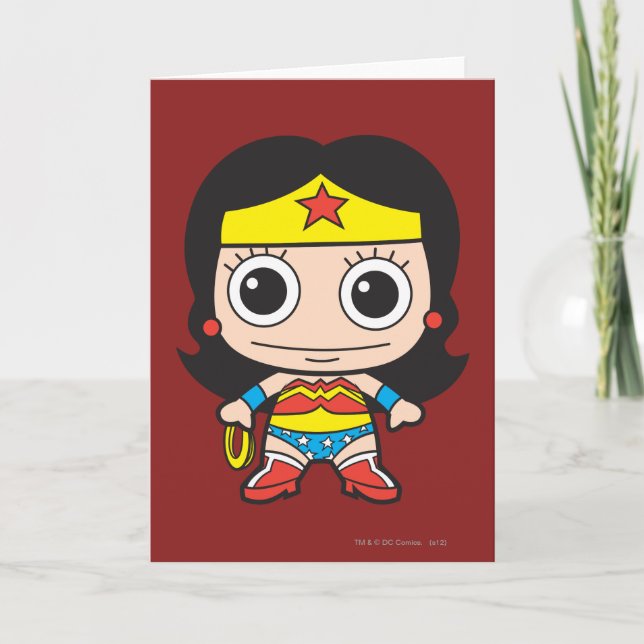Mini Wonder Woman Card (Front)