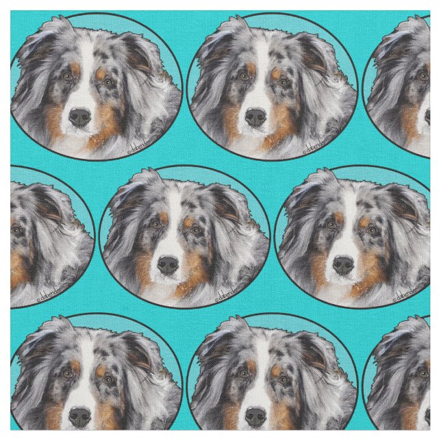 Miniature American Shepherd Fabric (Close Up)