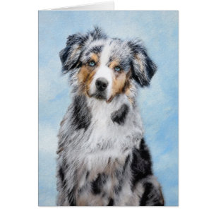 Miniature American Shepherd Painting - Dog Art