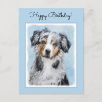 Miniature American Shepherd Painting - Dog Art