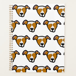 Miniature American Shepherd Red Merle Cartoon Planner