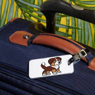 Miniature American Shepherd Red Tri with Tail Luggage Tag