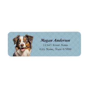 Miniature American Shepherd Return Address Labels