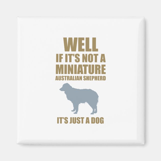 Miniature Australian Shepherd Magnet (Front)