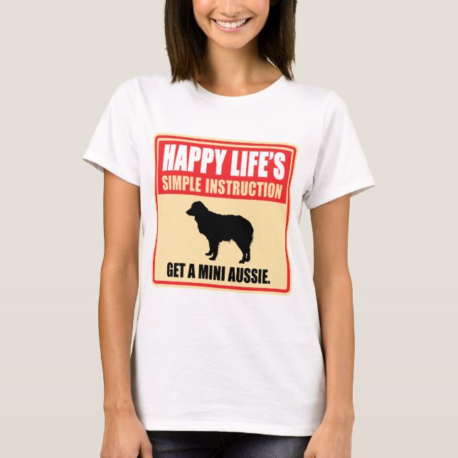 Miniature Australian Shepherd T-Shirt (Front)