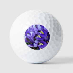 Miniature Blue Irises Spring Floral Golf Balls