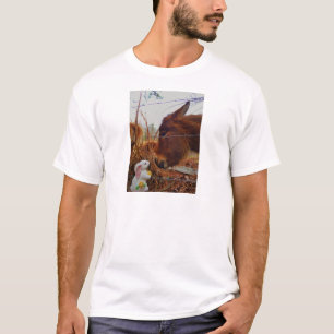 Miniature Brown horse & Easter Bunny T-Shirt