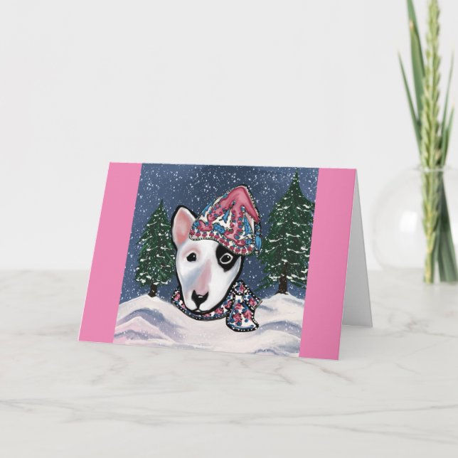 Miniature Bull Terrier Card (Front)