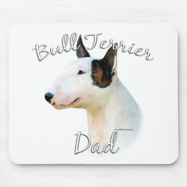 Miniature Bull Terrier Dad 2 Mouse Pad (Front)