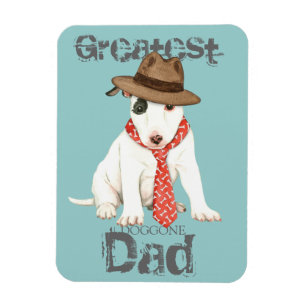 Miniature Bull Terrier Dad Magnet