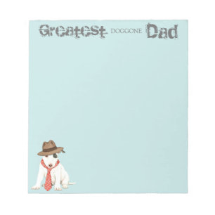 Miniature Bull Terrier Dad Notepad
