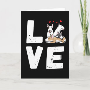 Miniature Bull Terrier Dog Card