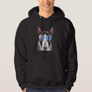 Miniature Bull Terrier Dog Uruguay Sunglasses Hoodie