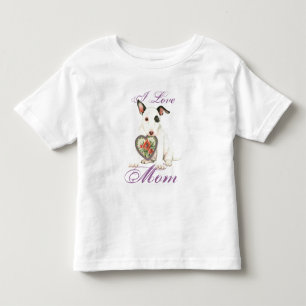 Miniature Bull Terrier Heart Mum Toddler T-Shirt