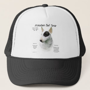 Miniature Bull Terrier History Design Trucker Hat