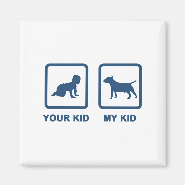 Miniature Bull Terrier Magnet (Front)