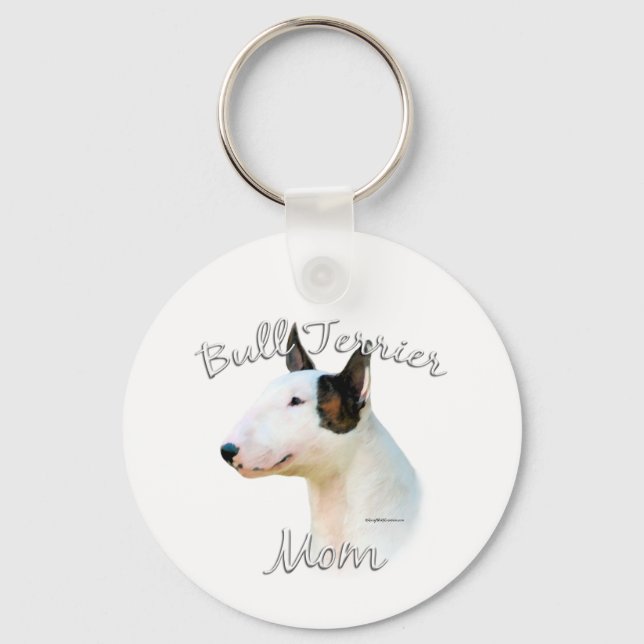 Miniature Bull Terrier Mum 2 Key Ring (Front)