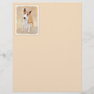 Miniature Bull Terrier Painting - Cute Original Do