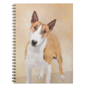 Miniature Bull Terrier Painting - Cute Original Do Notebook
