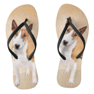 Miniature Bull Terrier Painting - Cute Original Do Thongs