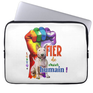 Miniature Bullterrier dog Laptop Sleeve
