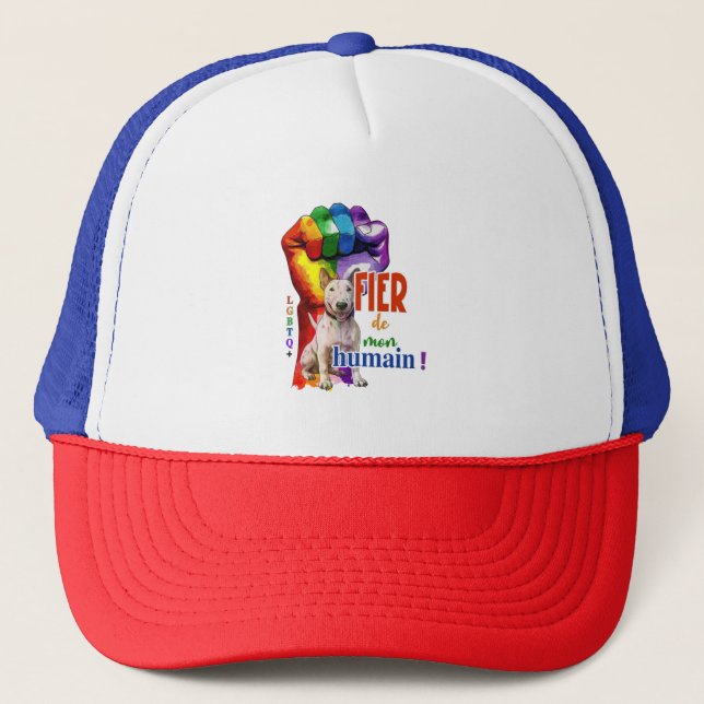Miniature Bullterrier dog Trucker Hat (Front)