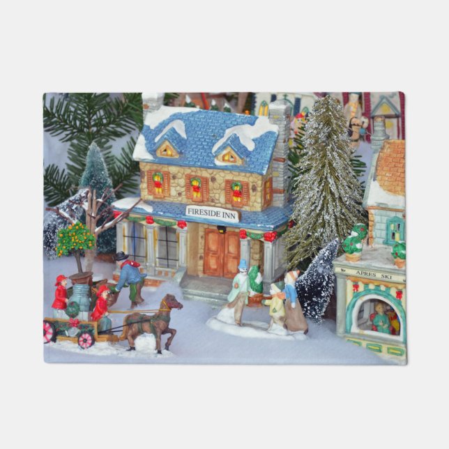 Miniature christmas village doormat (Front)