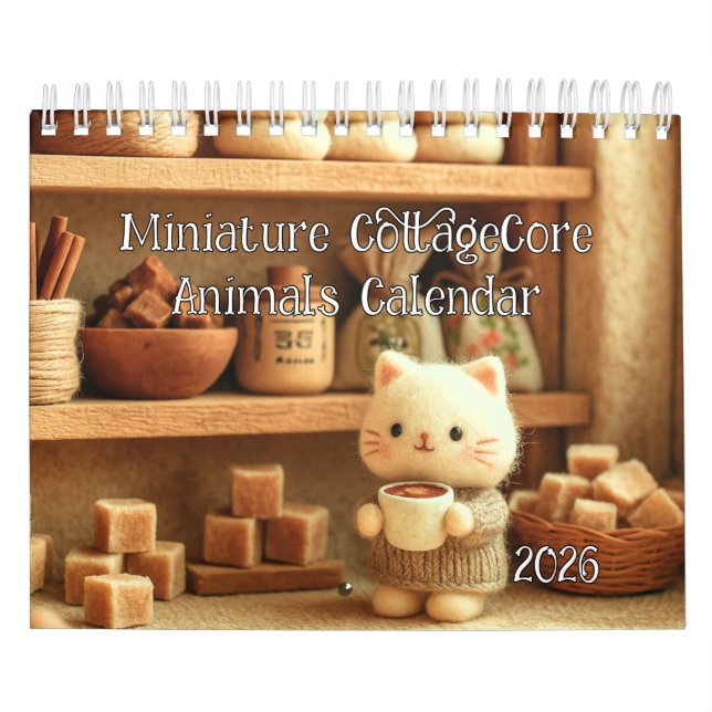 Miniature CottageCore Animal  Calendar (Cover)
