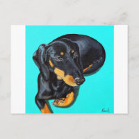 Miniature Dachshund Painting - Floppy