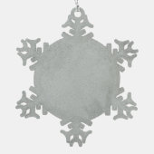 MINIATURE DOG PORTRAITS Bloodhound Snowflake Pewter Christmas Ornament (Back)