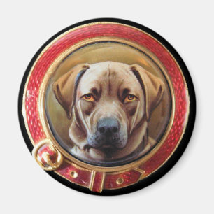 MINIATURE DOG PORTRAITS Chocolate Labrador Magnet