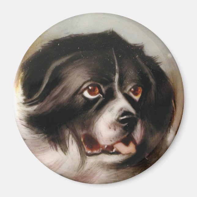 MINIATURE DOG PORTRAITS Newfoundland Magnet (Front)