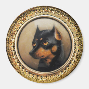 MINIATURE DOG PORTRAITS Pincher Magnet