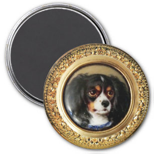 MINIATURE DOG PORTRAITS Tricolor Spaniel Magnet