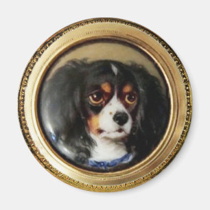 MINIATURE DOG PORTRAITS Tricolor Spaniel Magnet