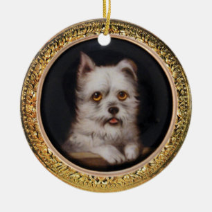 MINIATURE DOG PORTRAITS West Highland Terrier Ceramic Ornament