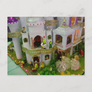 Miniature fairytale castle postcard