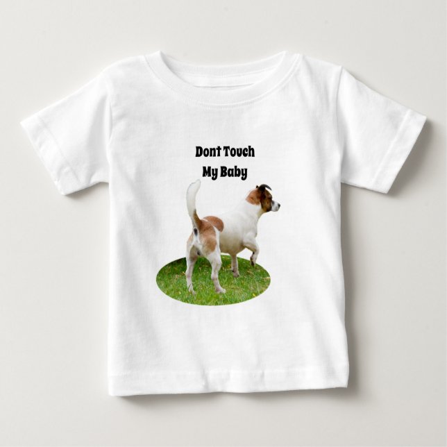 Miniature Fox Terrier Alert, Baby Tshirt (Front)