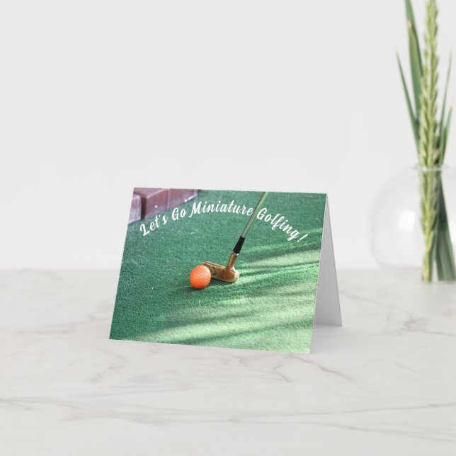 Miniature Golf Day Card (Front)