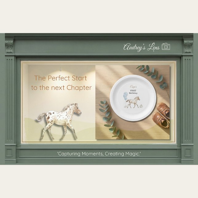 Miniature Horse Birthday Paper Plates (Creator Uploaded)