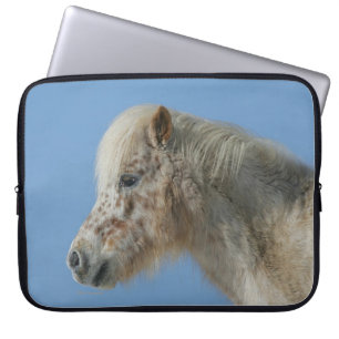 Miniature Horse Headshot Laptop Sleeve