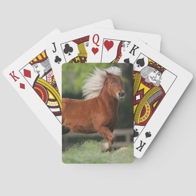 Miniature Horse Standing Playing Cards (Back)