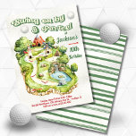 Miniature Mini Golf Birthday Par-tee Invitation<br><div class="desc">Watercolor miniature Mini Golf course with fun windmill, mountain, lighthouse, pyramid, igloo, water hazards and features. Great for your little golf pro. Gender neutral for any age! Light faux cream textured background. So swing on by and Par-tee!! "Swing on by & par-tee" can be deleted if needed. To make more...</div>