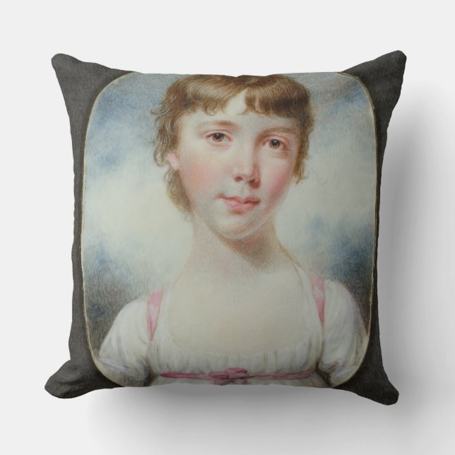 Miniature of a young girl cushion (Front)