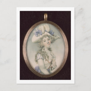 Miniature of an Unknown Woman Postcard