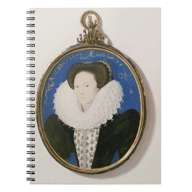 Miniature of Arabella Stuart, Duchess of Lennox, 1 Notebook (Front)